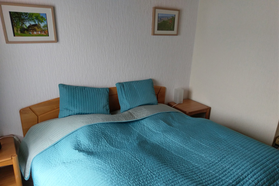 Schlafzimmer der Ferienwohnung Seaside in Sierksdorf